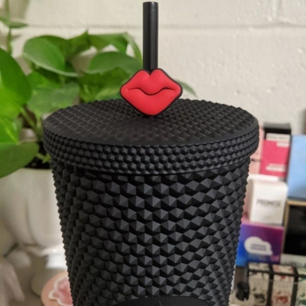 Starbucks Straw Topper Red Lips